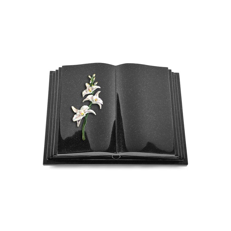 Grabbuch Livre Pagina/ Indisch-Black Orchidee (Color)