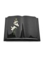 Grabbuch Livre Pagina/ Indisch-Black Orchidee (Color)