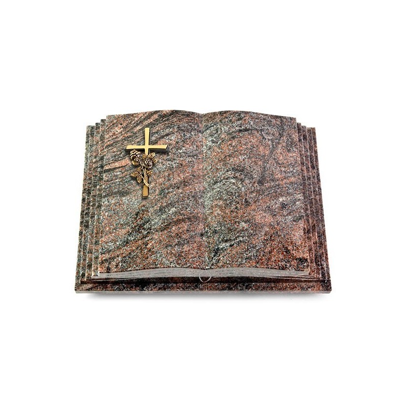 Grabbuch Livre Pagina/Paradiso Kreuz/Rosen (Bronze)