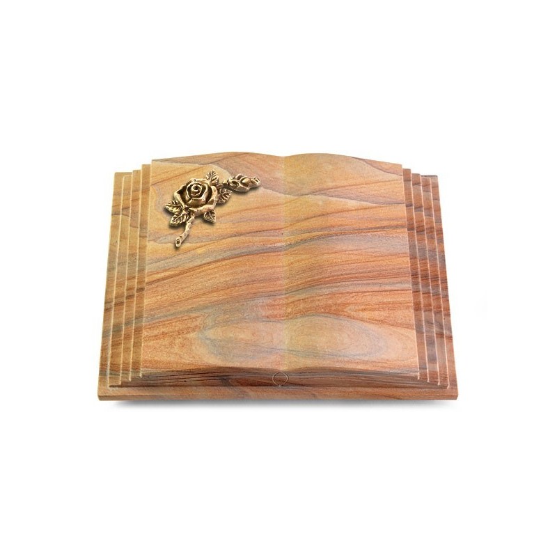 Grabbuch Livre Pagina/Rainbow Rose 1 (Bronze)