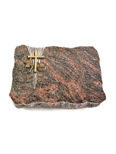Grabplatte Himalaya Delta Kreuz 1 (Bronze)