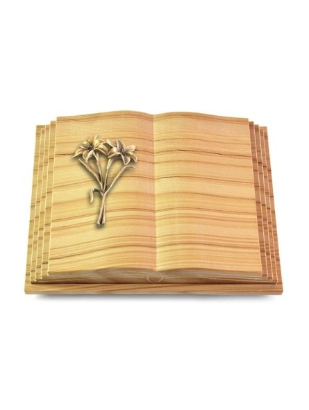 Grabbuch Livre Pagina/Woodland Lilie (Bronze)