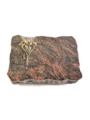 Grabplatte Himalaya Delta Lilie (Bronze)