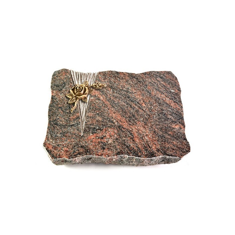 Grabplatte Himalaya Delta Rose 1 (Bronze)