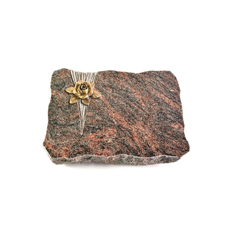 Grabplatte Himalaya Delta Rose 4 (Bronze)
