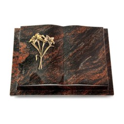 Grabbuch Livre Podest/Aruba Lilie (Bronze)