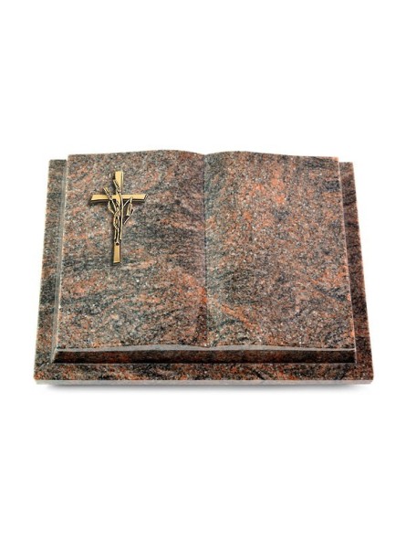 Grabbuch Livre Podest/Himalaya Kreuz/Ähren (Bronze)