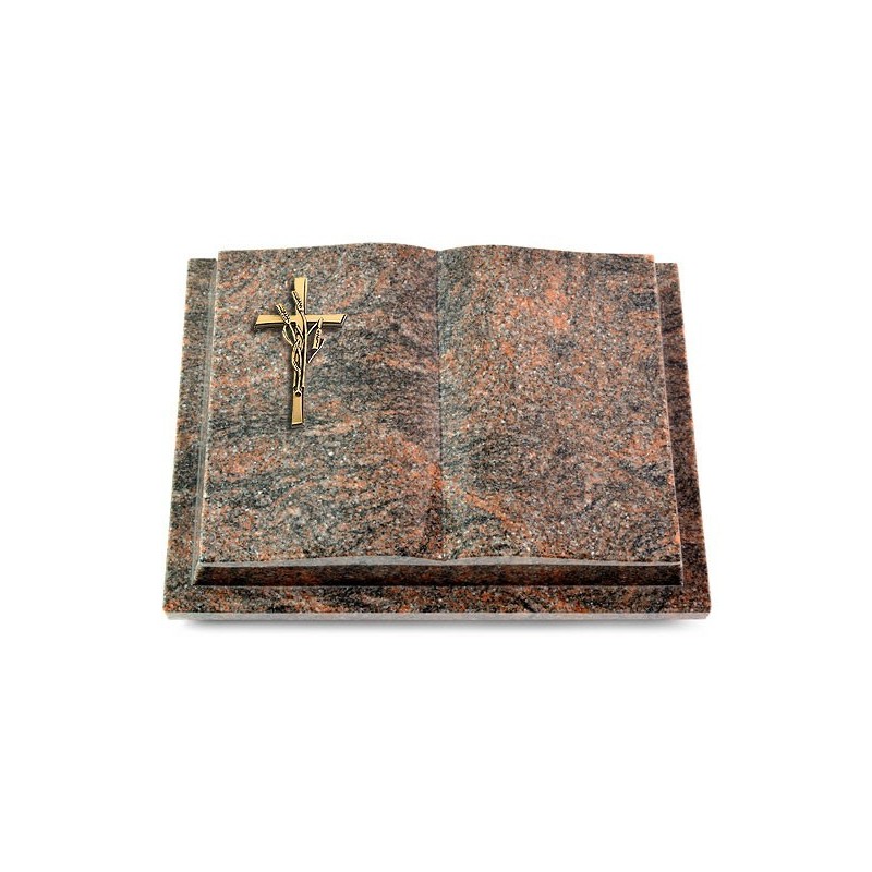 Grabbuch Livre Podest/Himalaya Kreuz/Ähren (Bronze)
