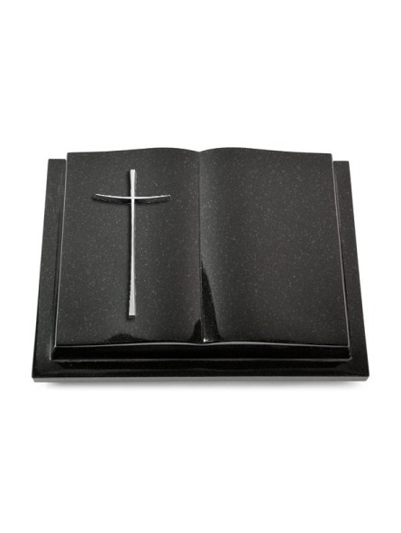 Grabbuch Livre Podest/Indisch Black Kreuz 2 (Alu)