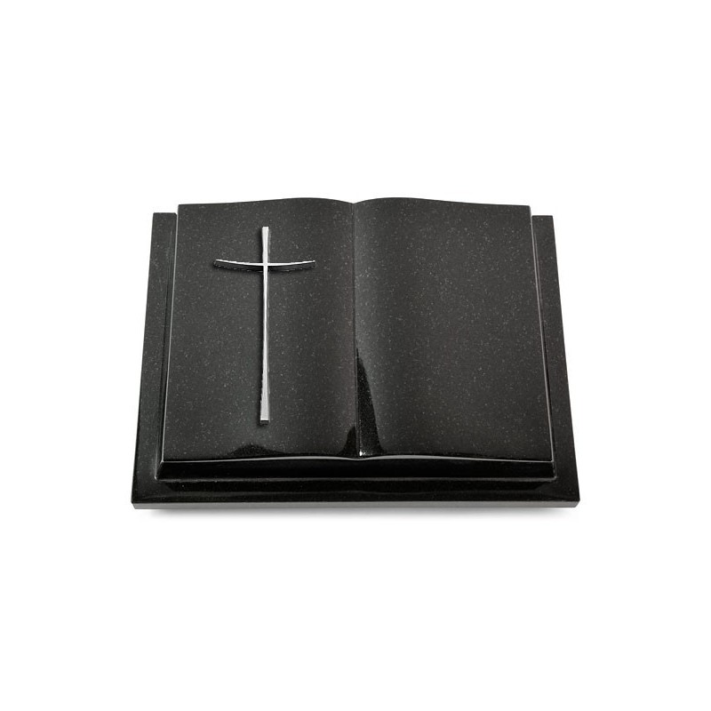 Grabbuch Livre Podest/Indisch Black Kreuz 2 (Alu)