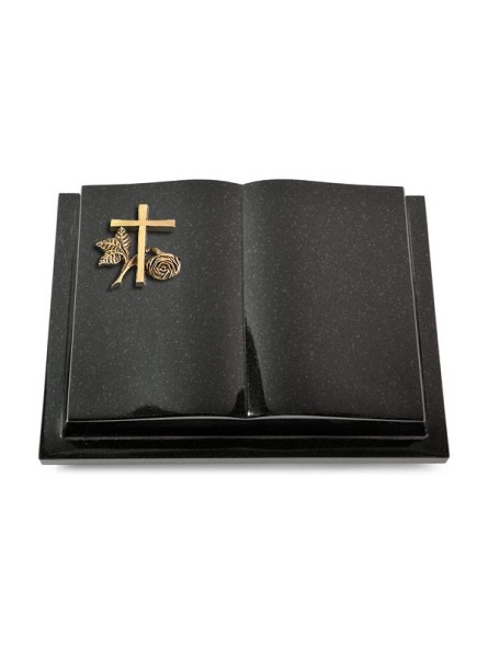 Grabbuch Livre Podest/Indisch Black Kreuz 1 (Bronze)