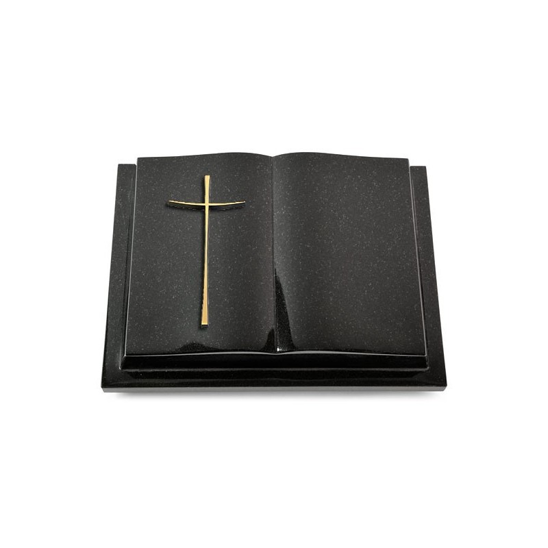 Grabbuch Livre Podest/Indisch Black Kreuz 2 (Bronze)