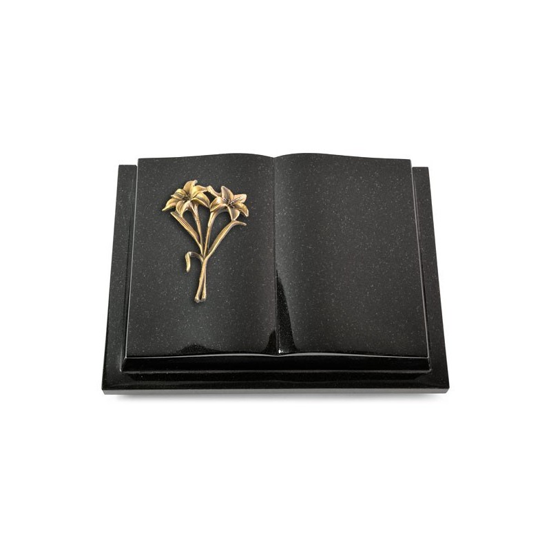 Grabbuch Livre Podest/Indisch Black Lilie (Bronze)