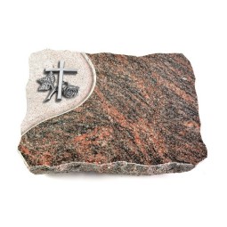 Grabplatte Himalaya Folio Kreuz 1 (Alu)