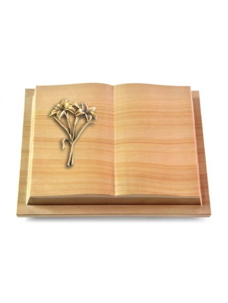 Grabbuch Livre Podest/Woodland Lilie (Bronze)