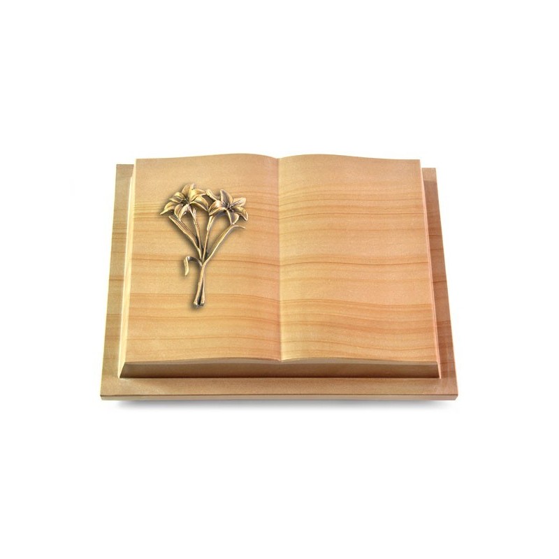 Grabbuch Livre Podest/Woodland Lilie (Bronze)