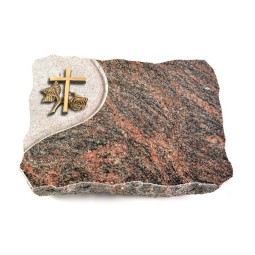 Grabplatte Himalaya Folio Kreuz 1 (Bronze)