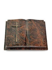 Grabbuch Livre Podest Folia/Aruba Kreuz 2 (Bronze)