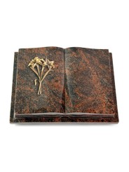 Grabbuch Livre Podest Folia/Aruba Lilie (Bronze)