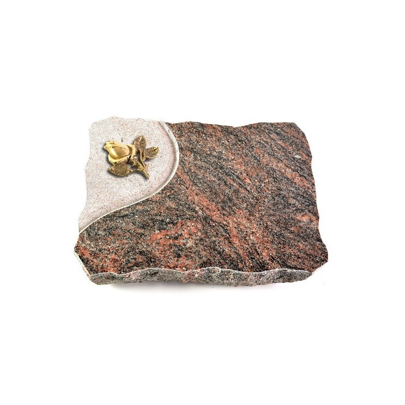 Grabplatte Himalaya Folio Rose 3 (Bronze)