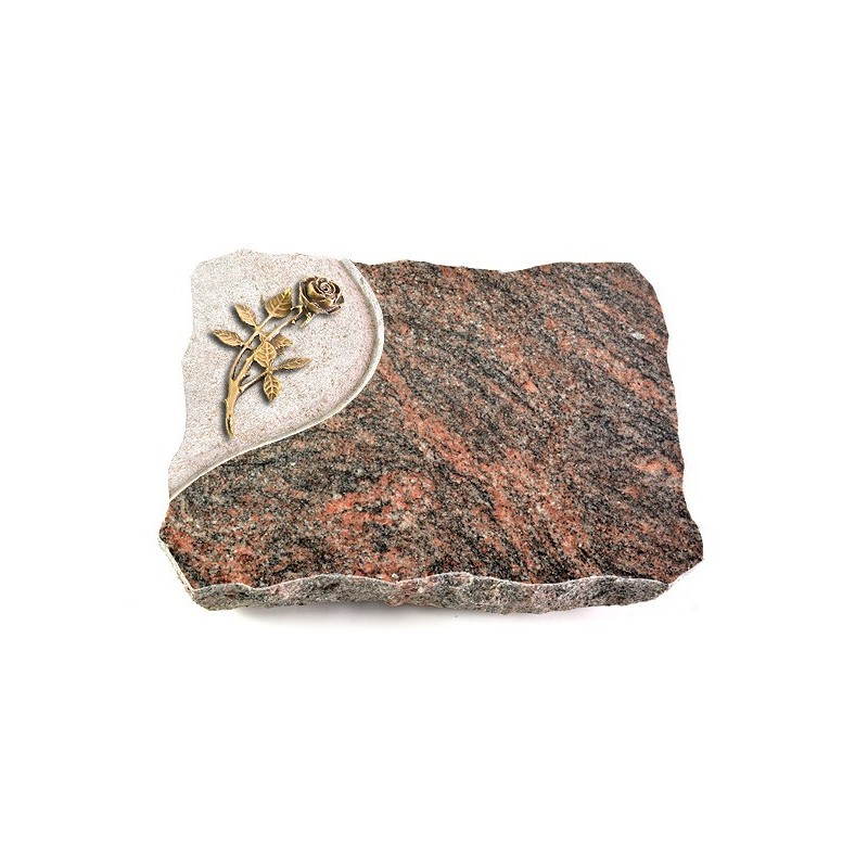 Grabplatte Himalaya Folio Rose 6 (Bronze)