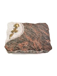 Grabplatte Himalaya Folio Rose 7 (Bronze)
