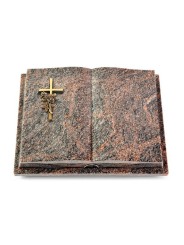 Grabbuch Livre Podest Folia/Himalaya Kreuz/Rose (Bronze)