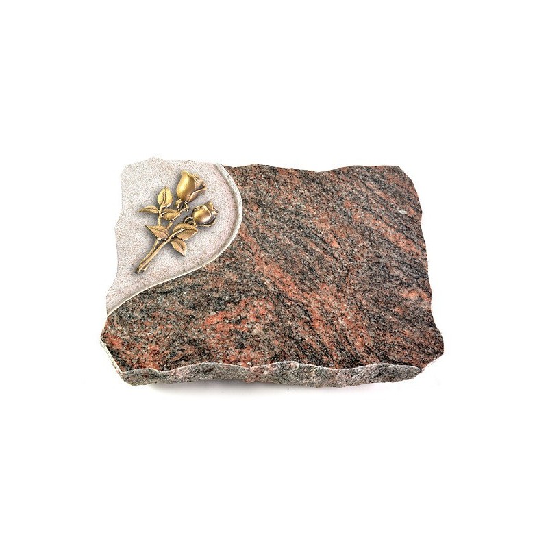 Grabplatte Himalaya Folio Rose 11 (Bronze)
