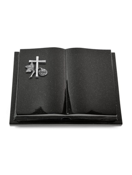 Grabbuch Livre Podest Folia/Indisch Black Kreuz 1 (Alu)