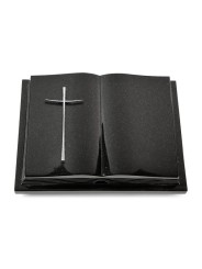 Grabbuch Livre Podest Folia/Indisch Black Kreuz 2 (Alu)