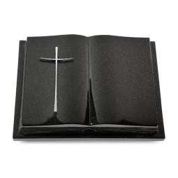 Grabbuch Livre Podest Folia/Indisch Black Kreuz 2 (Alu)