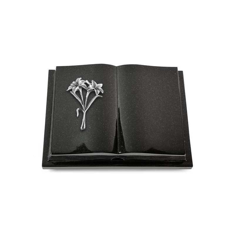 Grabbuch Livre Podest Folia/Indisch Black Lilie (Alu)