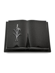 Grabbuch Livre Podest Folia/Indisch Black Lilienzweig (Alu)