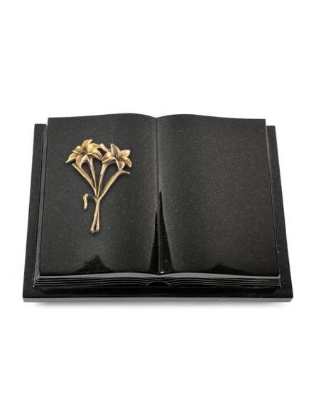 Grabbuch Livre Podest Folia/Indisch Black Lilie (Bronze)