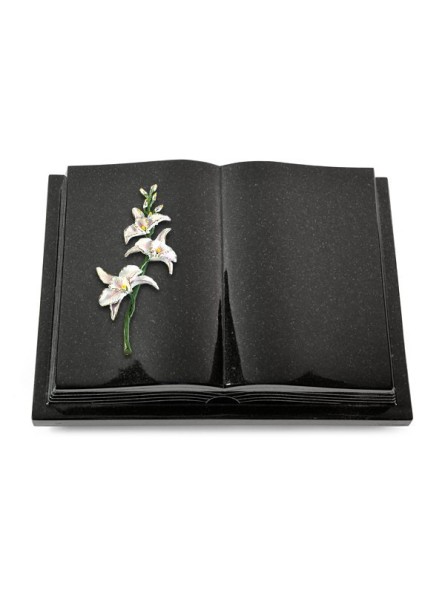 Grabbuch Livre Podest Folia/Indisch Black Orchidee (Color)