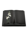 Grabbuch Livre Podest Folia/Indisch Black Orchidee (Color)