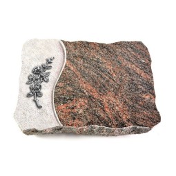 Grabplatte Himalaya Wave Rose 5 (Alu)