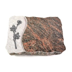 Grabplatte Himalaya Wave Rose 9 (Alu)