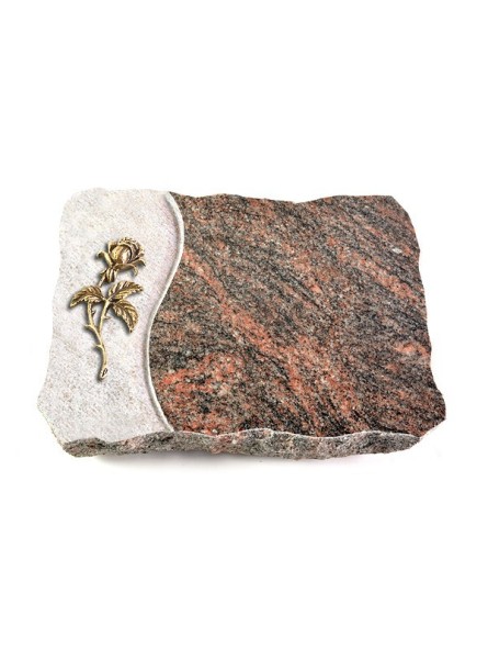 Grabplatte Himalaya Wave Rose 2 (Bronze)