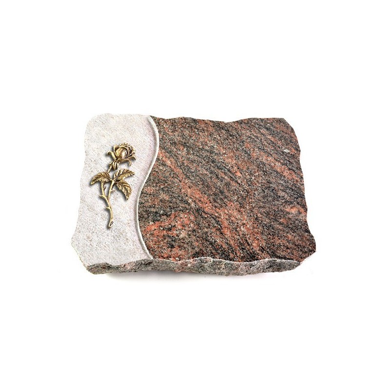 Grabplatte Himalaya Wave Rose 2 (Bronze)