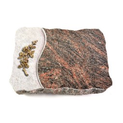 Grabplatte Himalaya Wave Rose 5 (Bronze)