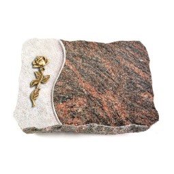 Grabplatte Himalaya Wave Rose 7 (Bronze)