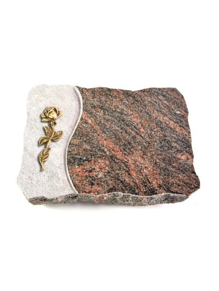 Grabplatte Himalaya Wave Rose 7 (Bronze)
