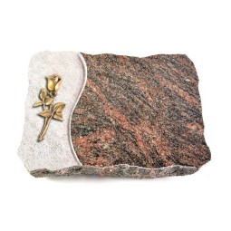 Grabplatte Himalaya Wave Rose 8 (Bronze)