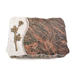 Grabplatte Himalaya Wave Rose 9 (Bronze)