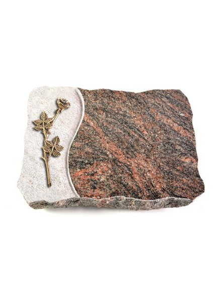 Grabplatte Himalaya Wave Rose 9 (Bronze)