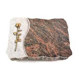 Grabplatte Himalaya Wave Rose 12 (Bronze)