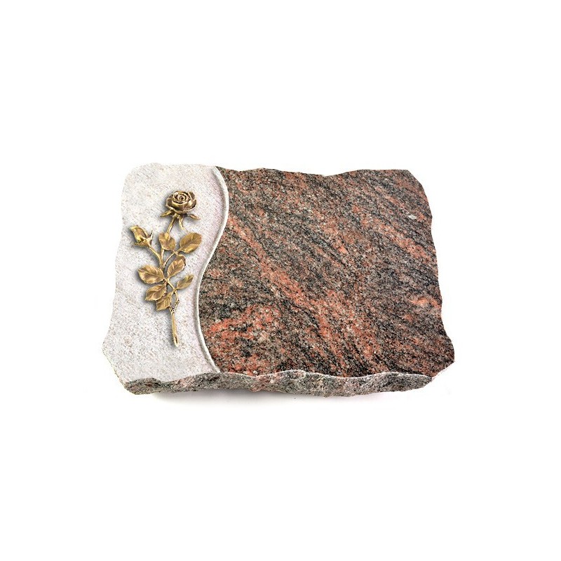 Grabplatte Himalaya Wave Rose 13 (Bronze)