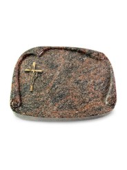 Grabbuch Papyros/Himalaya Kreuz/Ähren (Bronze)