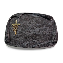 Grabbuch Papyros/Orion Kreuz/Rose (Bronze)